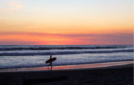 altos de malpais surf sunset